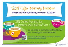 SEN Coffee Morning for Year 11 Parents and Carers