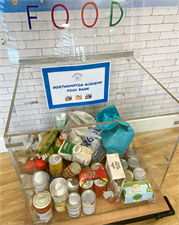 Academy Welcomes Food Bank Donations