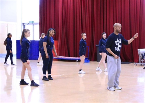 Bradley Charles of ZooNation Leads the Year 10 BTEC Dance Cohort in an Exciting Dance Workshop